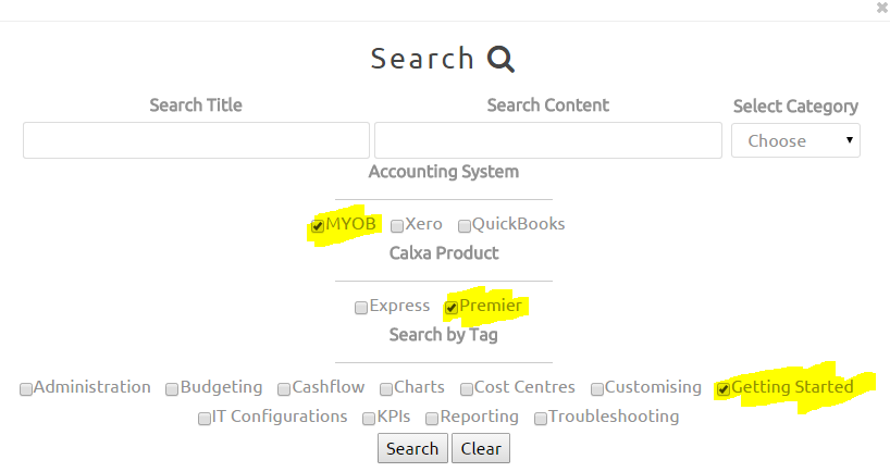 SearchFilters