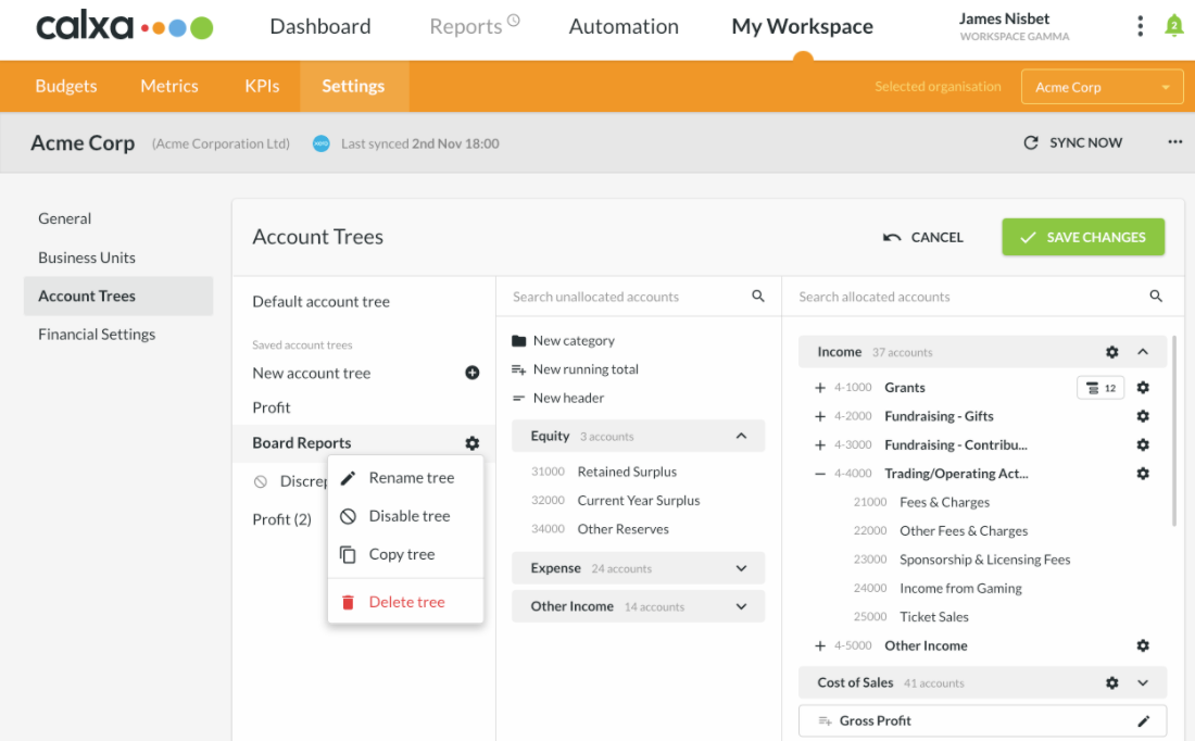 AccountTrees Design