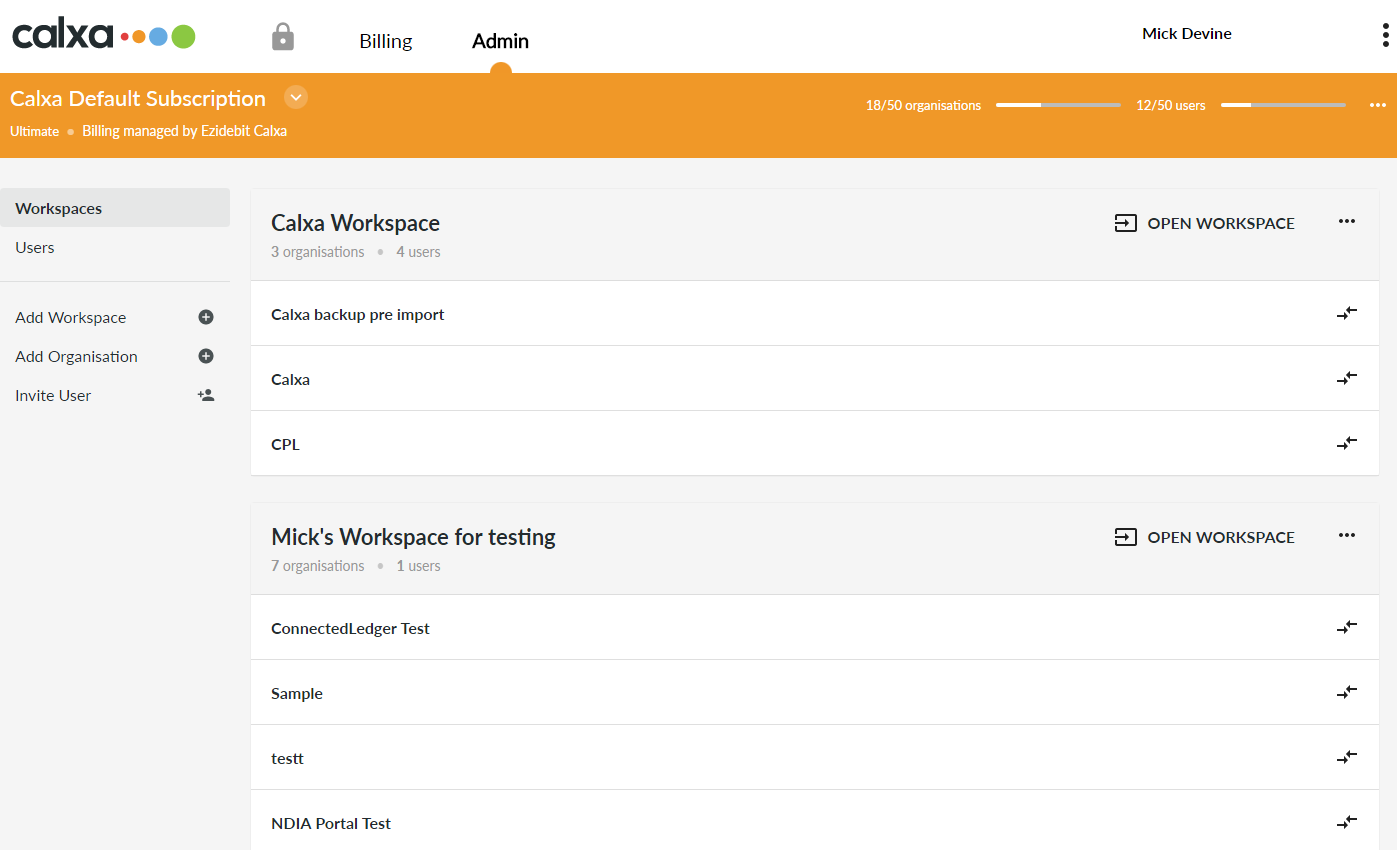 Managing your Workspace