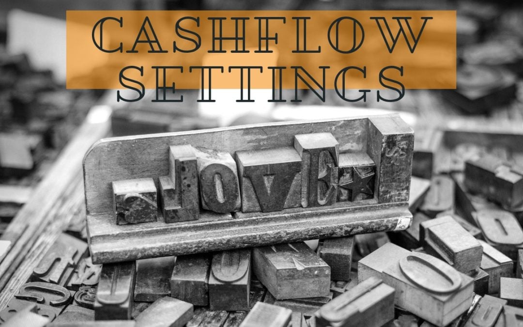 Cashflow Settings to Complete Forecast Online