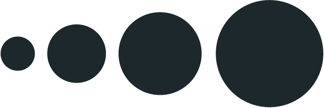 Calxa Logo bubbles in dark grey
