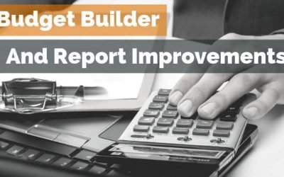 Budget Builder and Report Improvements