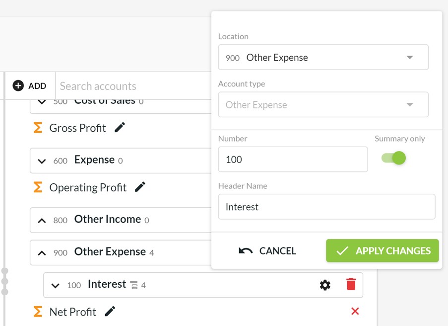 7 Uses for Advanced Account Trees-Summary Headers