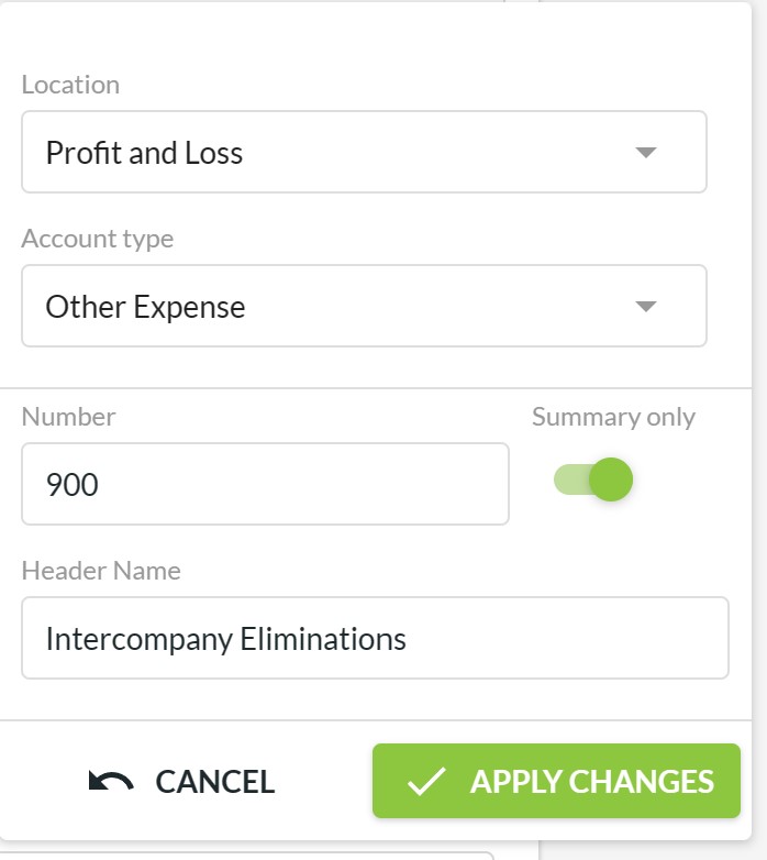Group Consolidations - Intercompany Eliminations