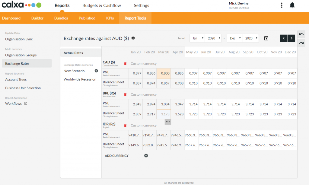 Multi Currency Consolidation