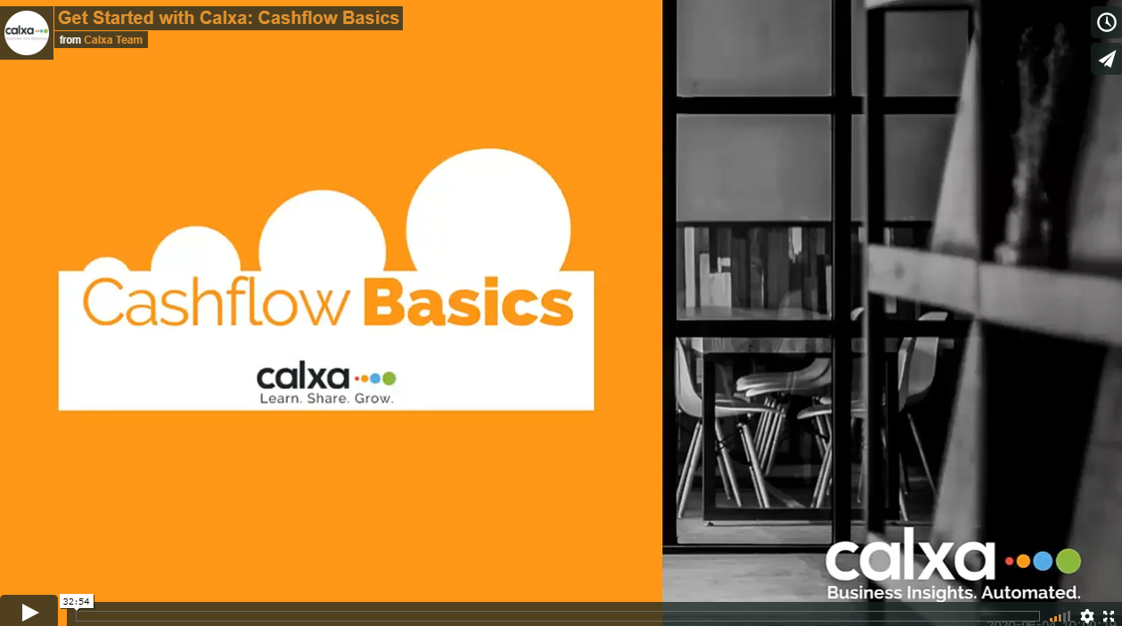 Get Started with Cashflow Basics Video