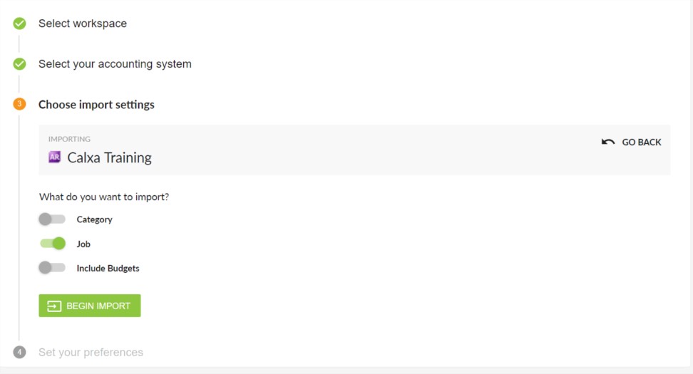 Unit Costing - Integration Job Import