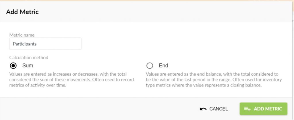 Unit Costing - Add Metrics