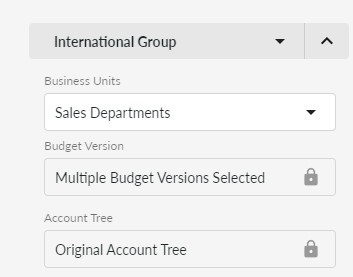 New in Calxa-Business Unit Trees Report Selection Org Group