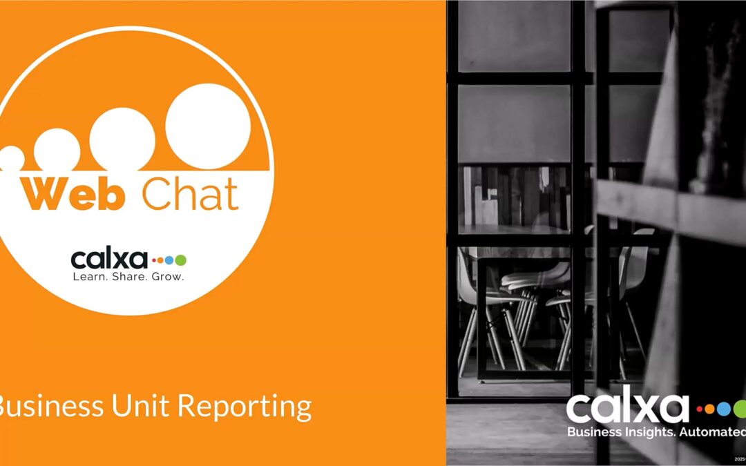 Web Chat: The Power of Business Unit Reporting