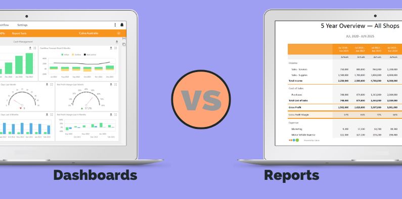 Dashboards vs Reports - 2026