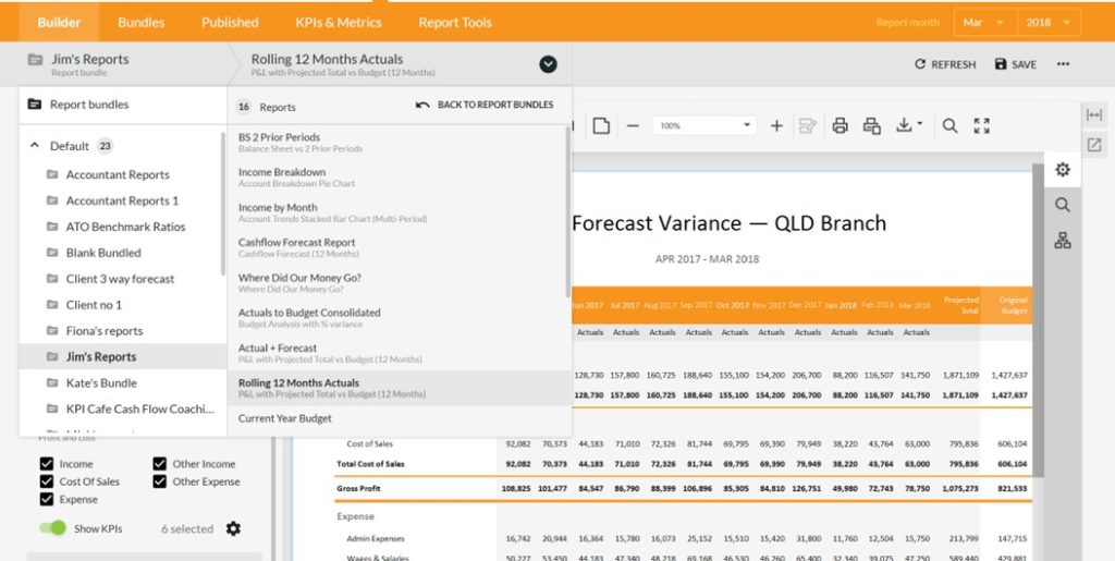 New in Calxa - Dashboard-New Report Builder