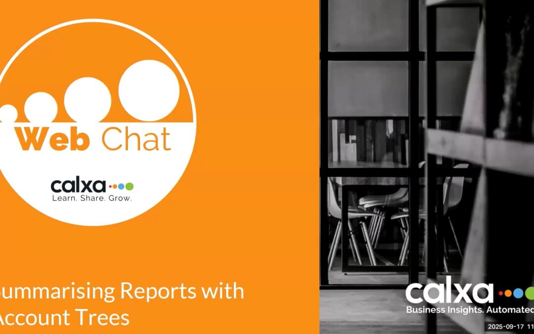 Web Chat: Summarise Reports with Account Trees