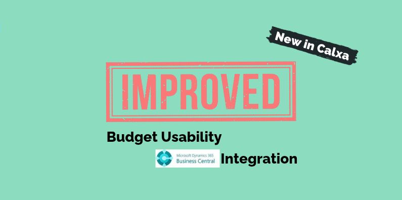 New in Calxa: Budget Improvements